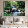 2D flat design, 1 piece  Cactus Garden Waterfall Banner - 2D flat design, suitable for winter/spring/autumn gatherings