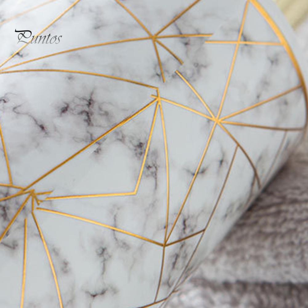 Puntos 300ml Stylish Marble Ceramic Lotion Shampoo Liquid Soap Dispenser Pump Bottle