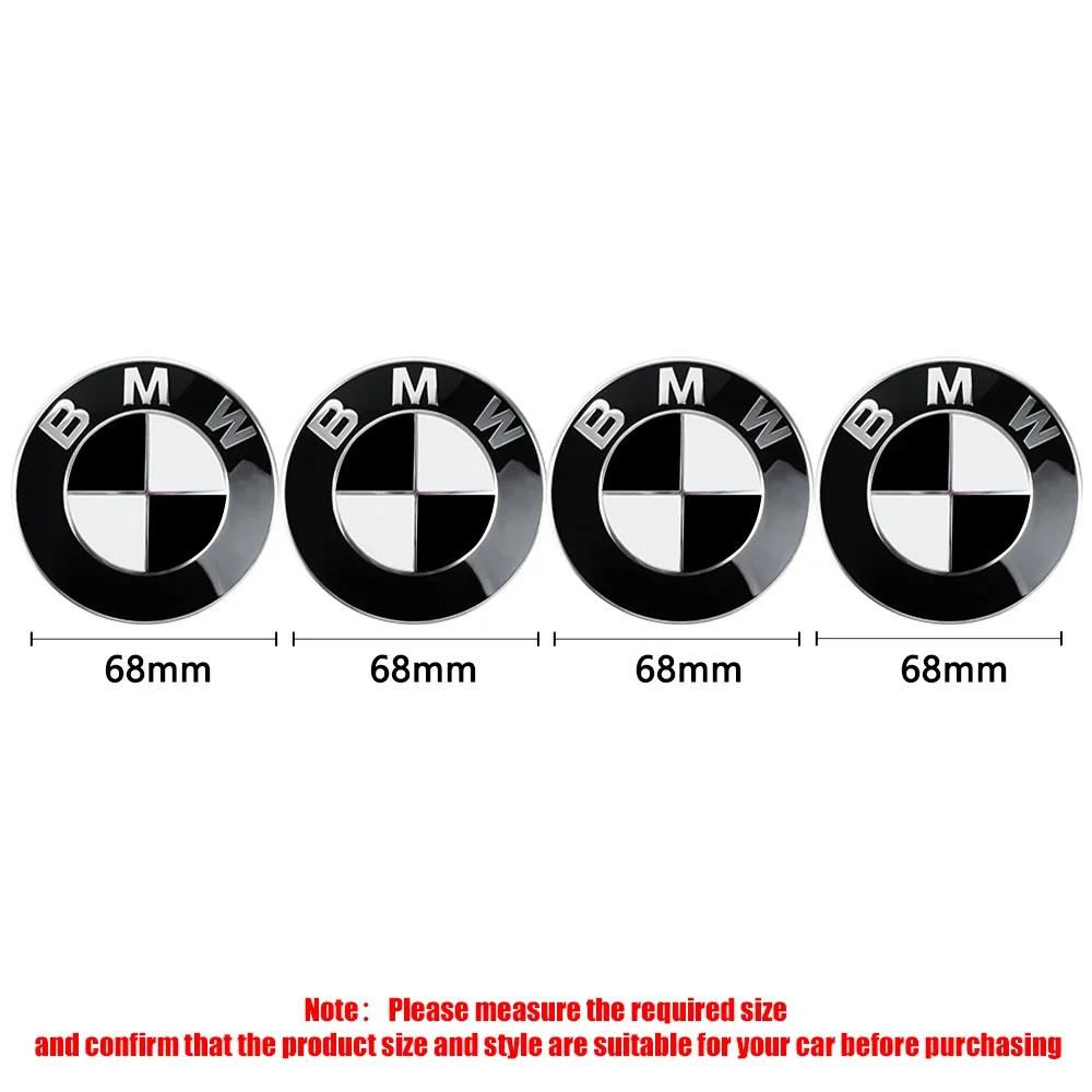 ztkah6 4Pcs 56/68mm Car Wheel Center Hub Caps Wheel Cover For BMW M M3 M5 E46 E60 E90 E34 E39 E53 E87 M3 M5 E91 E30 X1 X3 X5 X6 F25 i3