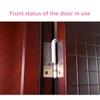 ABS Baby Fingertip Hand Protector Self-adhesive Cupboard Closet Children Safety Door Stopper Stop Clip Hinge Guard