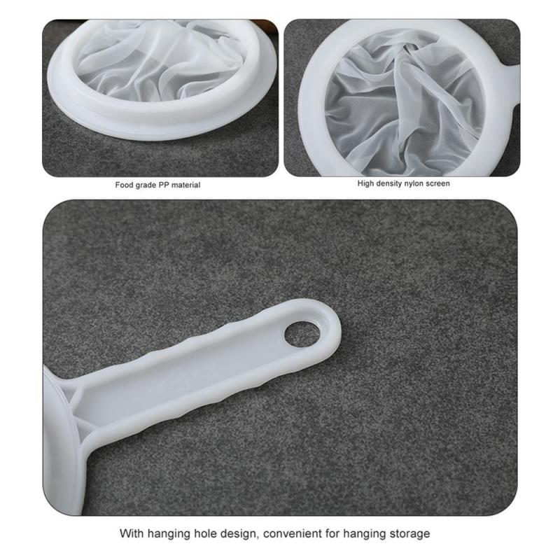 Ситечко дуршлаг с ультратонкой и мелкой сеточкой для молока и других кухонных нужд 24х15 см