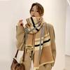 2024 Winter New Imitation Cashmere Double Sided Warm Summer Air Conditioning Room Shawl Neck Thickened Scarf