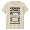 Girlfriend Nutrition Facts Funny Love TShirt Gift For Her