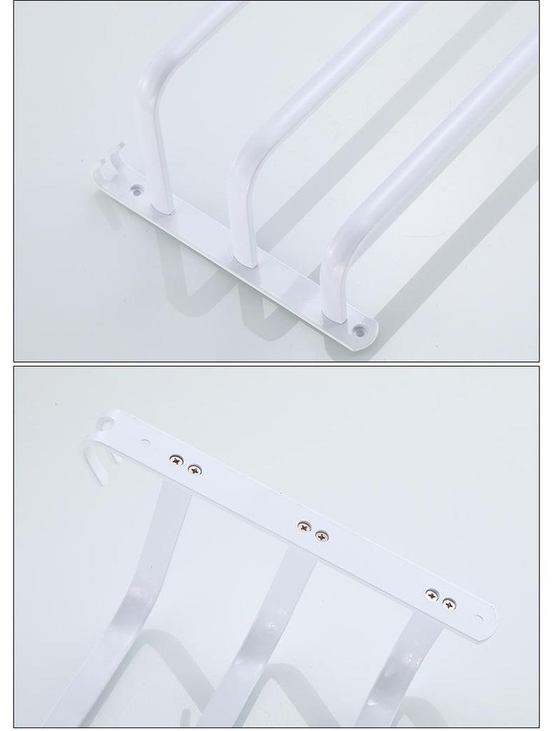 Алюминиевая 3-слойная вешалка и штанга для полотенец для ванной комнаты без сверления