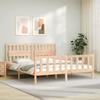 VidaXL Bed Frame with Headboard Super King Size Solid Wood 3192441