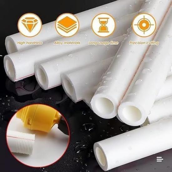 Комплект для нарезания резьбы для труб ПВХ, совместимый с электрической дрелью, плашки 1/2'' 3/4'' 1'', инструмент для нарезания внутренней и внешней резьбы для труб ПВХ, комплект для повторной нарезки резьбы для сантехники