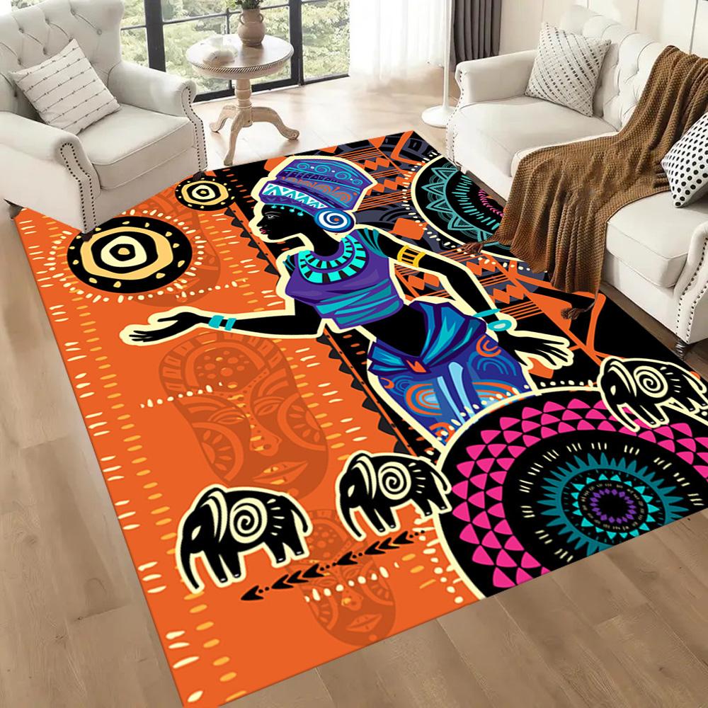 African Heritage Elegance Floor Mats for Living Room, Bedroom and Room Decoration Are Suitable for Gifts.