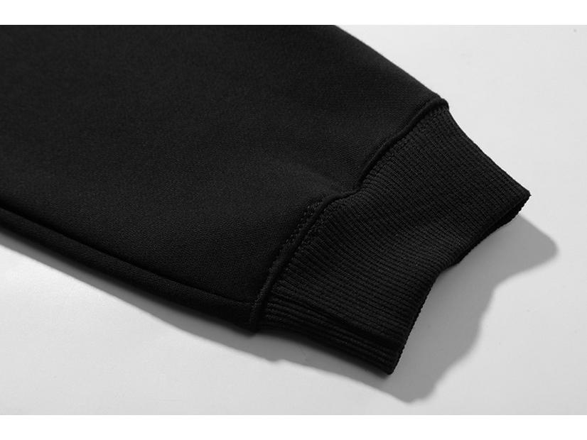 ESSENTIALS 1977 Double-Line Flocking Letter Hooded Sweatshirt for Men and Women