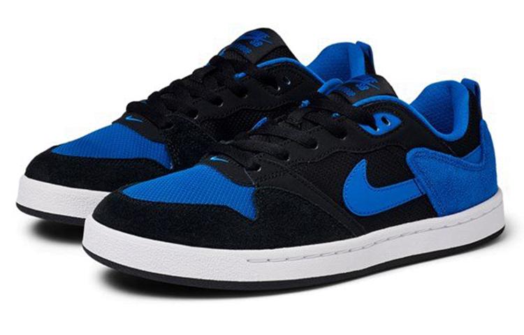Nike SB Alleyoop Удобная амортизация Низкие Детские Скейтбордические Кроссовки Черный Синий Подростки CJ0883-004