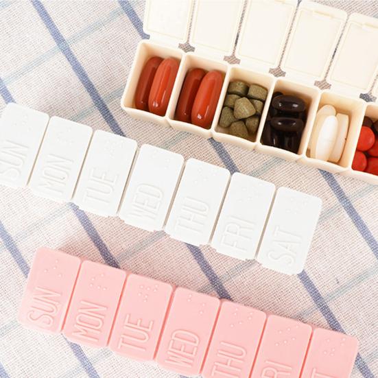 Чехол для таблеток большой емкости портативный PP еженедельный ящик для хранения таблеток для витаминов