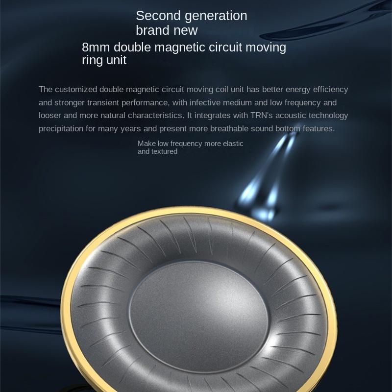 TRN TA1 Наушники-вкладыши Tower Circle Iron Bass MMCX Мобильные музыкальные бас-металлические наушники