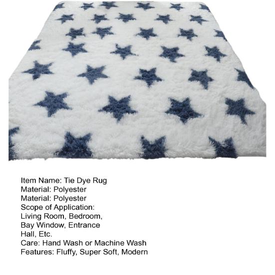 Длинный плюшевый коврик с принтом тай-дай, современный нескользящий нескользящий коврик для гостиной, который можно стирать в машине