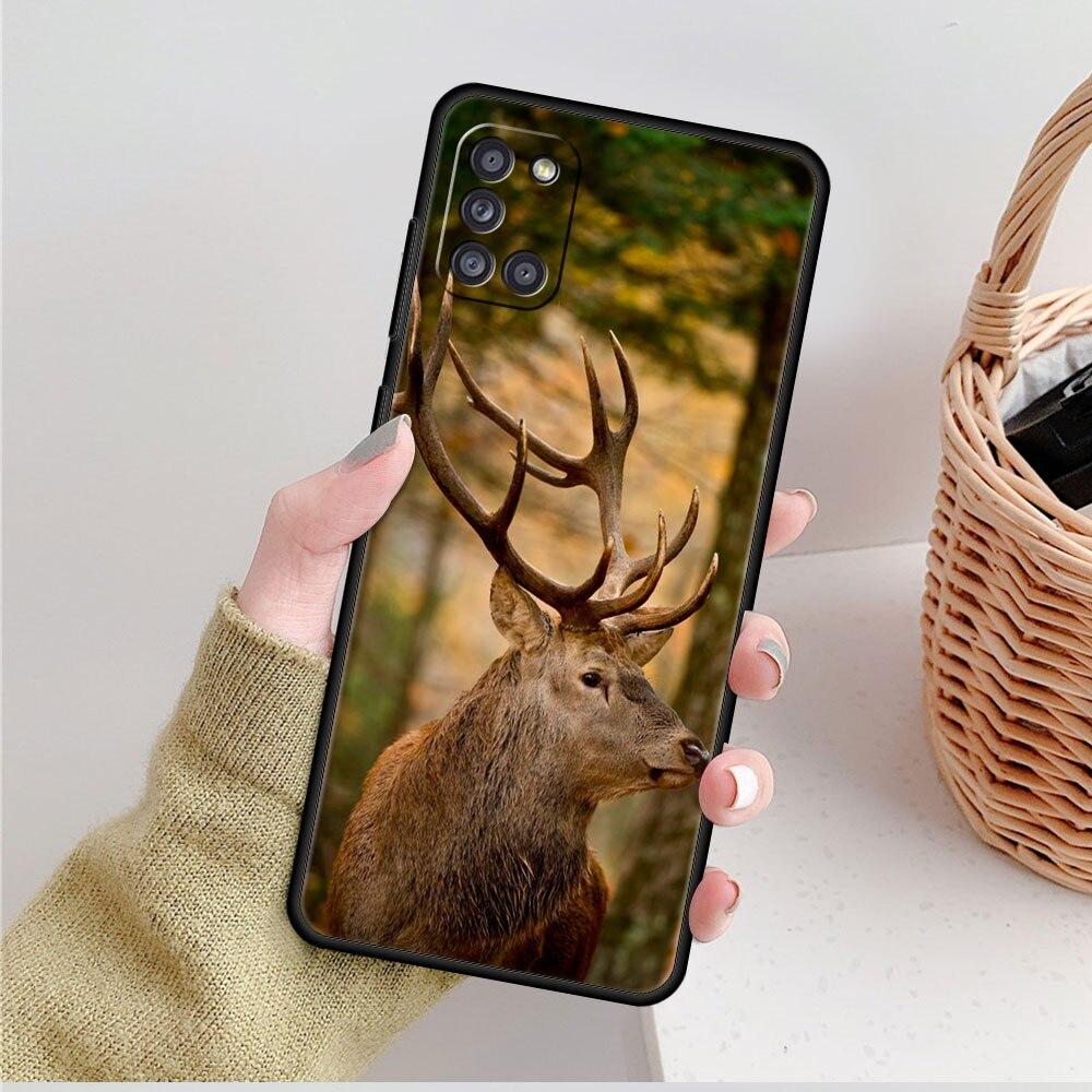 Для Samsung Galaxy A02s A12 A31 A41 A32 4G A71 A21s A51 A52 A72 A53 A52s 5G A22 Камуфляжные чехлы для мобильных телефонов с охотой на оленя телефон принципиально