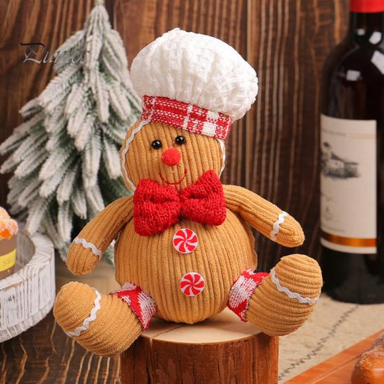 Рождественское украшение, кукла, подвеска, хлопковая набивная рождественская елка, плюшевая подвеска, Пряничный человечек, украшение для дома