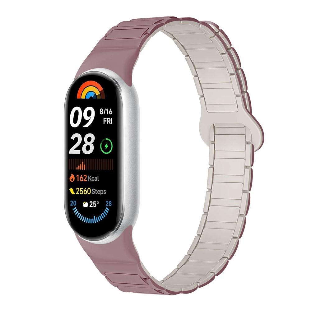 Силиконовый ремешок для Xiaomi Mi Band 10 9 8 Аксессуары для браслета Магнитный браслет ремешок pulseira correa Xiaomi smart band 8 9 10