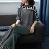 Two Piece Women's Knitwear Casual Sets Spring Autumn Loose Fashion Temperament Pullover Tops+Wide Leg Pants Female