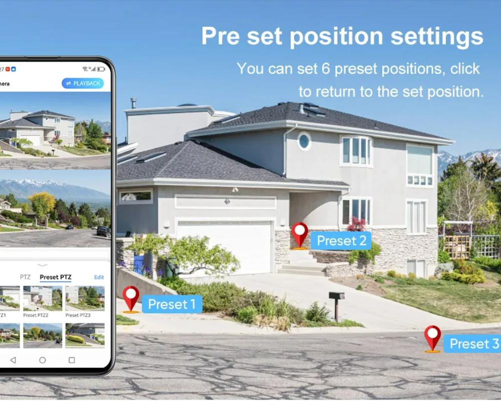 LS VISION Камера с двумя экранами, WIFI или 4G SIM, солнечная камера, 10-кратный зум, уличные камеры с подсветкой и сигнализацией, автоматическое слежение, PTZ CCTV камеры, IP66