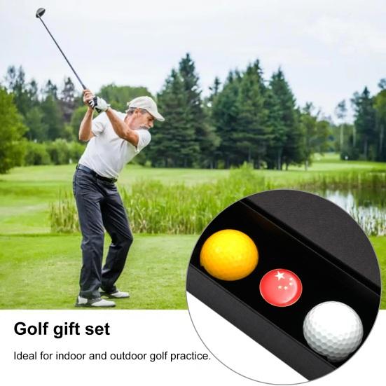 3Pcs/Set Personalized Golf Ball Gift Set with Armband Compact Portable Complete Golf Balls Gift Box Kit