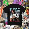 Графическая футболка унисекс с изображением рэпера Тупака 2Pac 2026 Модная унисекс футболка унисекс с круглым вырезом 100% хлопок с коротким рукавом Y2k Популярная оверсайз винтажная футболка