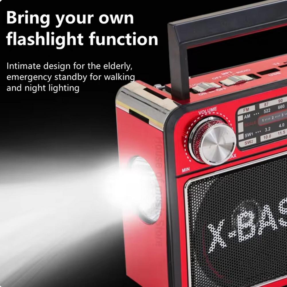 Портативное AM/FM/SW ретро радио винтажное многофункциональное радио с динамиком фонарик BT5.0 TF карта для экстренных случаев в помещении и на открытом воздухе