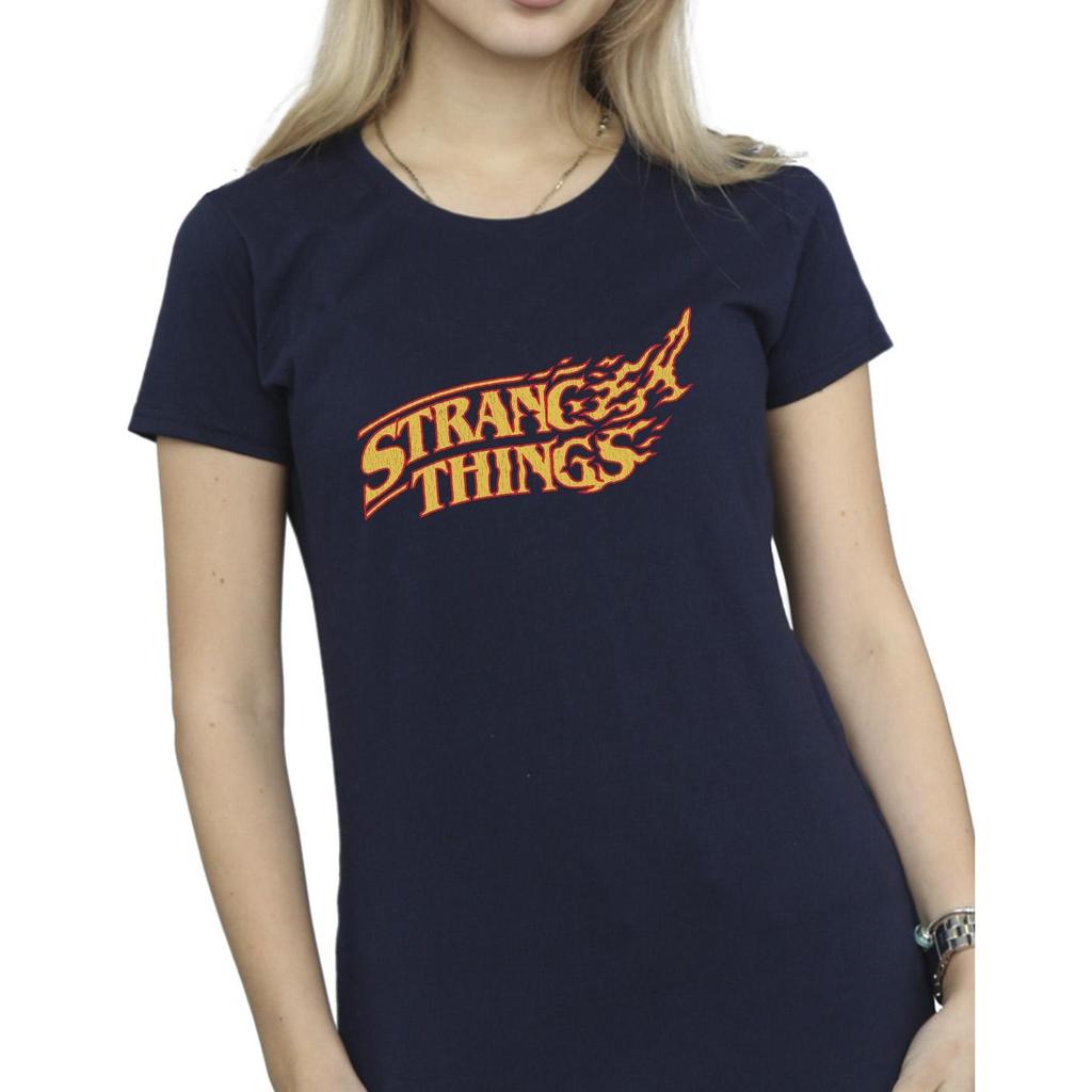 Netflix Womens/Ladies Stranger Things Logo Breaking Cotton T-Shirt