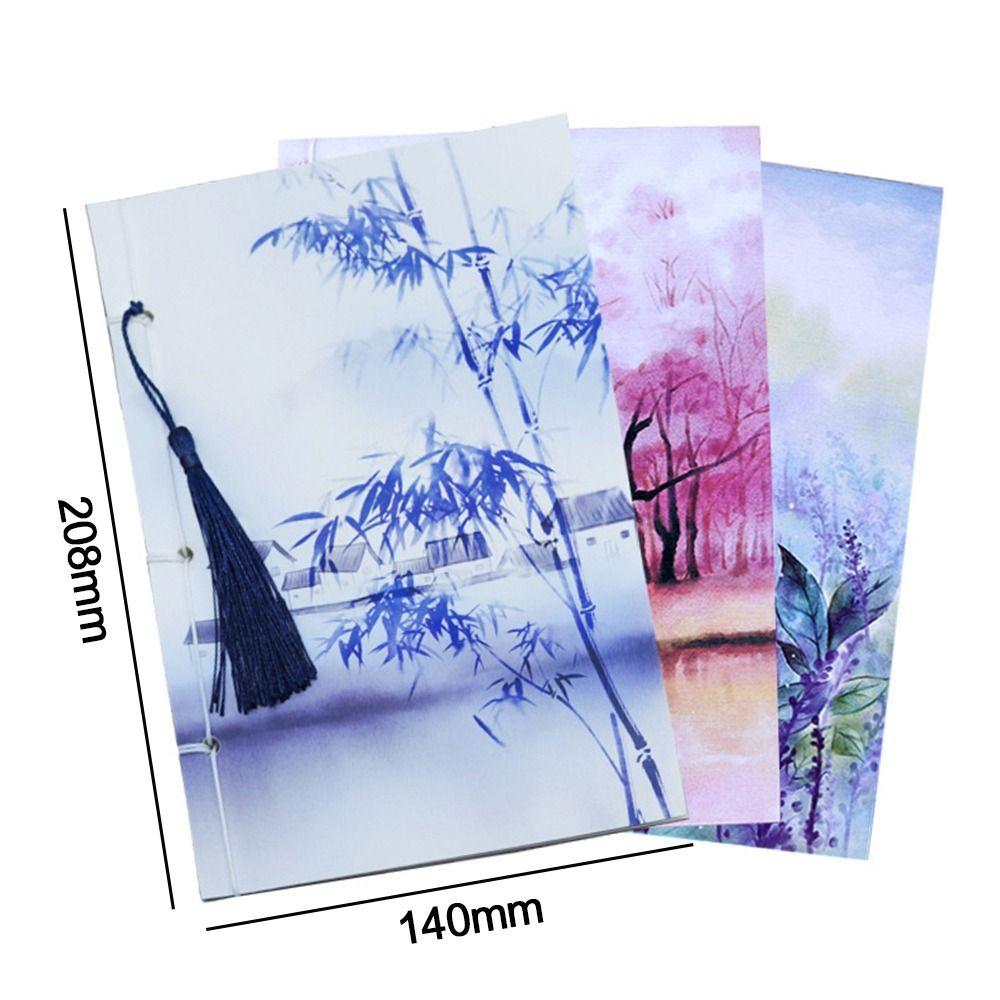 Sketchbook Wire-bound Notebook Handmade Journal Notepad Tassel Diary Note Book Office Stationery