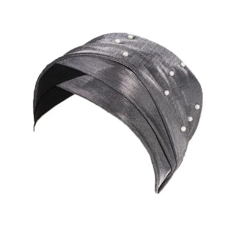 Новый узор Twist Knot мусульманский женский хиджаб химиотерапевтическая шапочка индийский тюрбан капот эластичный индийский женский шарф головной убор для женщин головной убор от выпадения волос