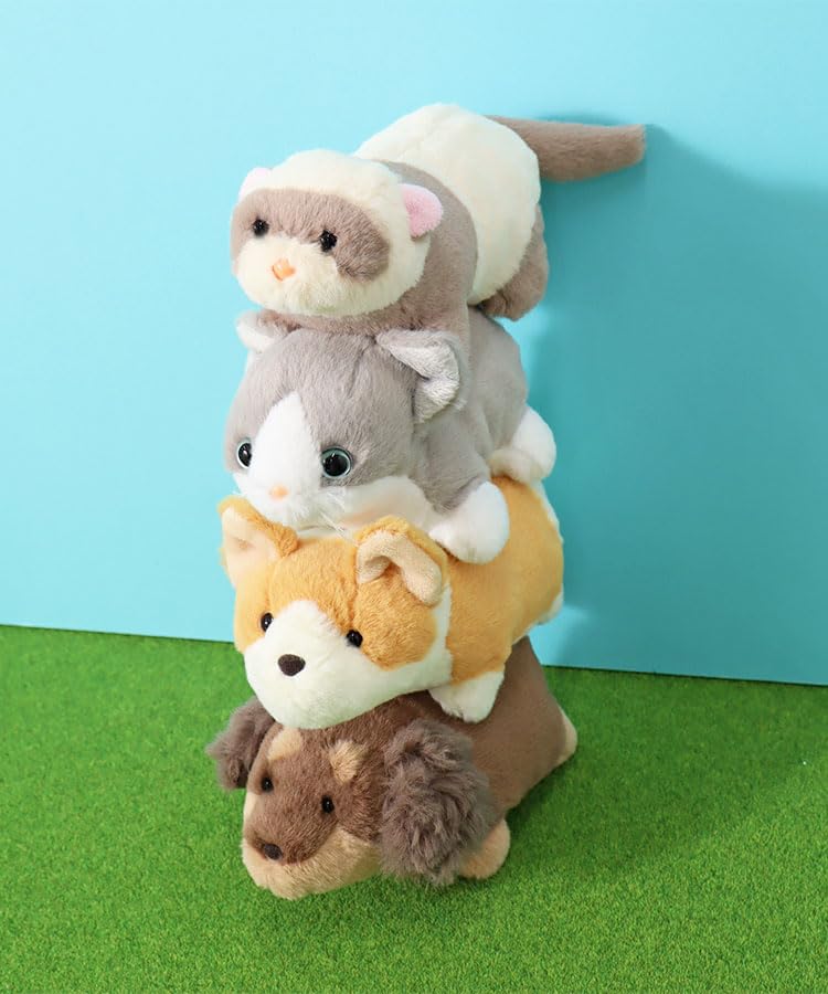 Bleu Bleuet (Blue Blue) Short Legged Chubby Plush Mascot (Dachshund)