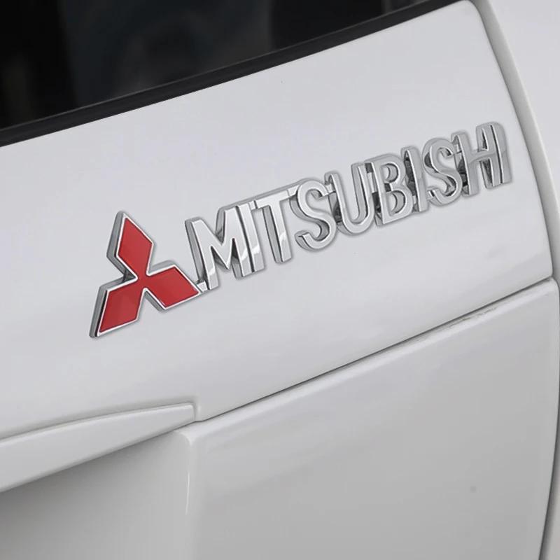1 шт. Mitsubishi X Lancer EX Outlander L200 Pajero Ralliart Металлическая наклейка на крыло автомобиля Сплавный значок Логотип автомобиля Наклейки на задний багажник