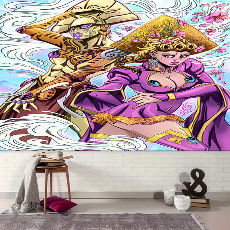 1pc JoJo's Bizarre Adventure1 Tapestry, Living Room, Bedroom, Office, Party Decor, Ideal Festive Gift