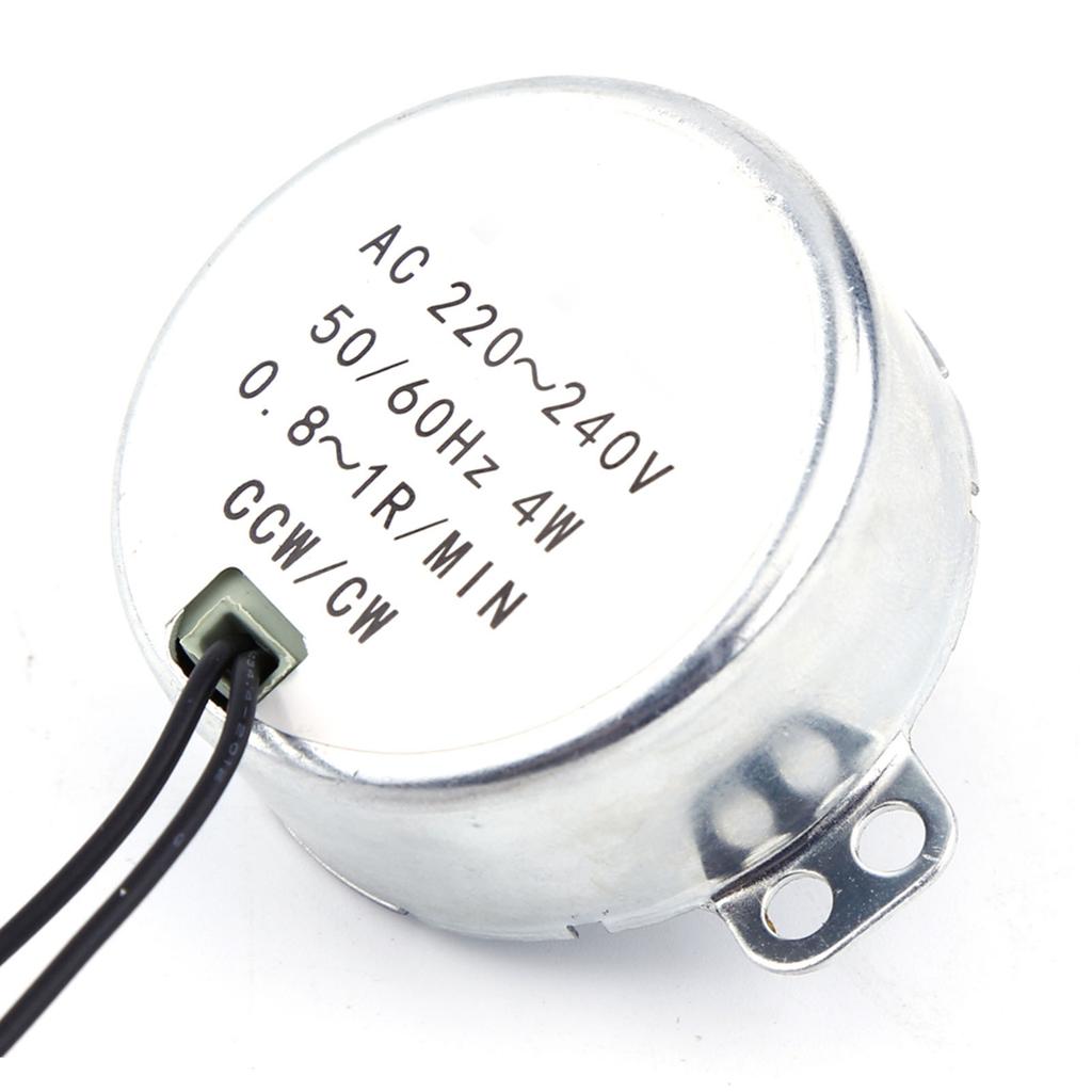 1pc 220-240V AC Synchronous Motor Geared Motor 4W CWCelsiusCCW(0.8-1RPM)