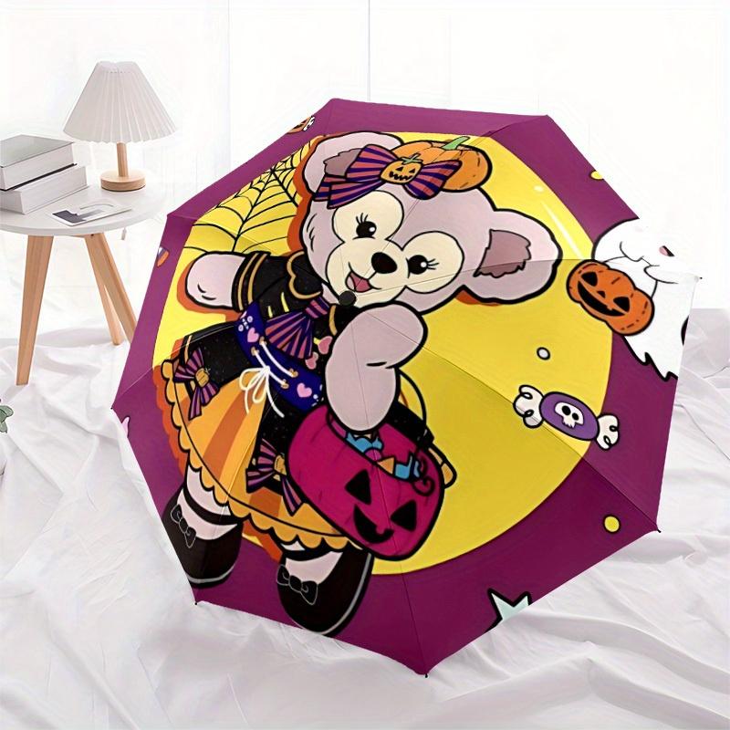 1pc Halloween ShelliaMay Automatic Umbrella 8-Bone Design Compact Gear for Outdoor Travel,Perfect Gift for Friends' Birthdays yy250815032