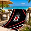 Besiktas Crest Legacy 1903 Beach Towel, Quick-drying, Easy to Care for, Suitable for Both Fitness and Beach Vacations,Sports Essential