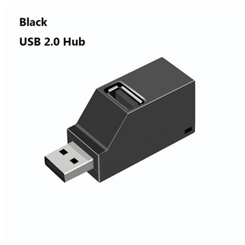 USB 3-Port Direct Plug Splitter: 2.0 + 3.0 Portable Mini Hub