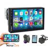 Car Radio 7 Inch 1 Din MP5 Multimedia Player Touch Screen FM ISO Power Aux Input Bluetooth USB Mirror Link Universal