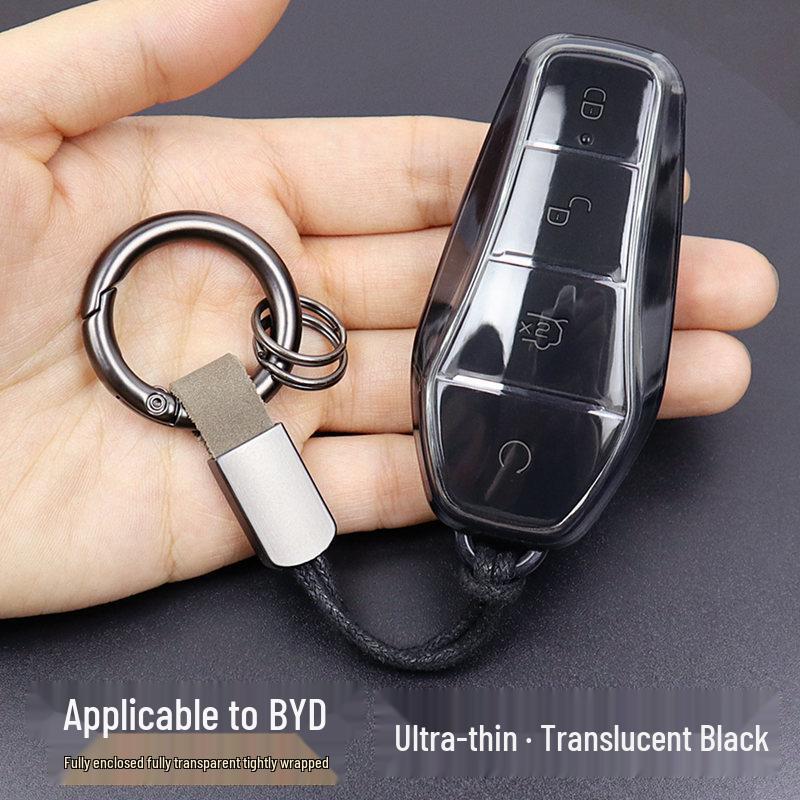 Ultra-Thin Key Case for BYD Models: Dolphin, Qin Plus, Yuan, Song Pro, Seagull, Leopard, Tang, Han, Frigate, Destroyer