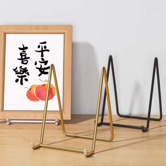 Подставка для дисплея из углеродистой стали Металлический каркас Тарелки Книга Картины Настольный держатель Настольная стойка-органайзер