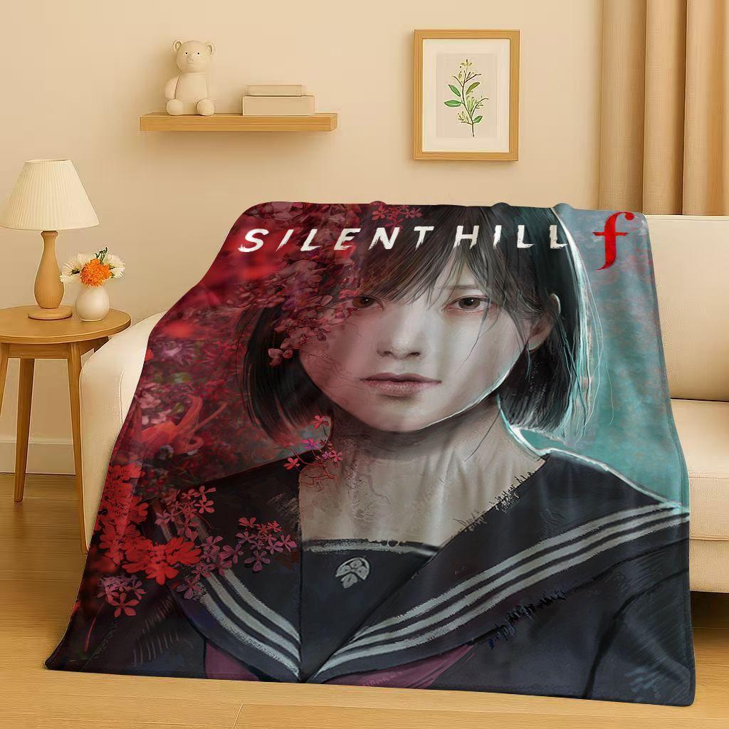Классическая игра Silent Hill Пирамидоголовый Фильм Ужасов Фланелевое Одеяло, Ультра Мягкий Теплый Плюшевый Плед для Дома Спальни Кровати Дивана