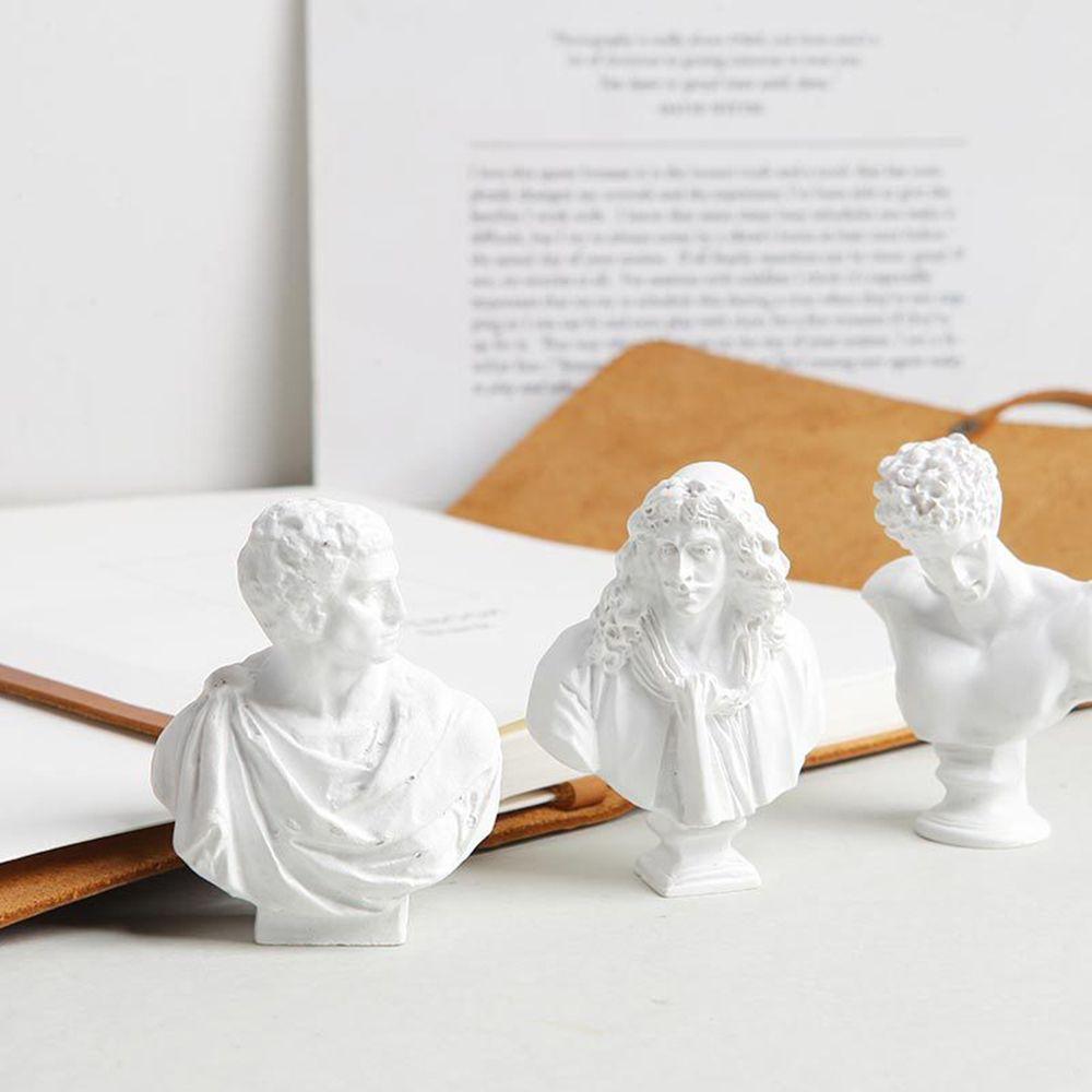 Desktop Ornament Greek Mythology Figurine Plaster Bust Statue Gypsum Portraits Famous Sculpture