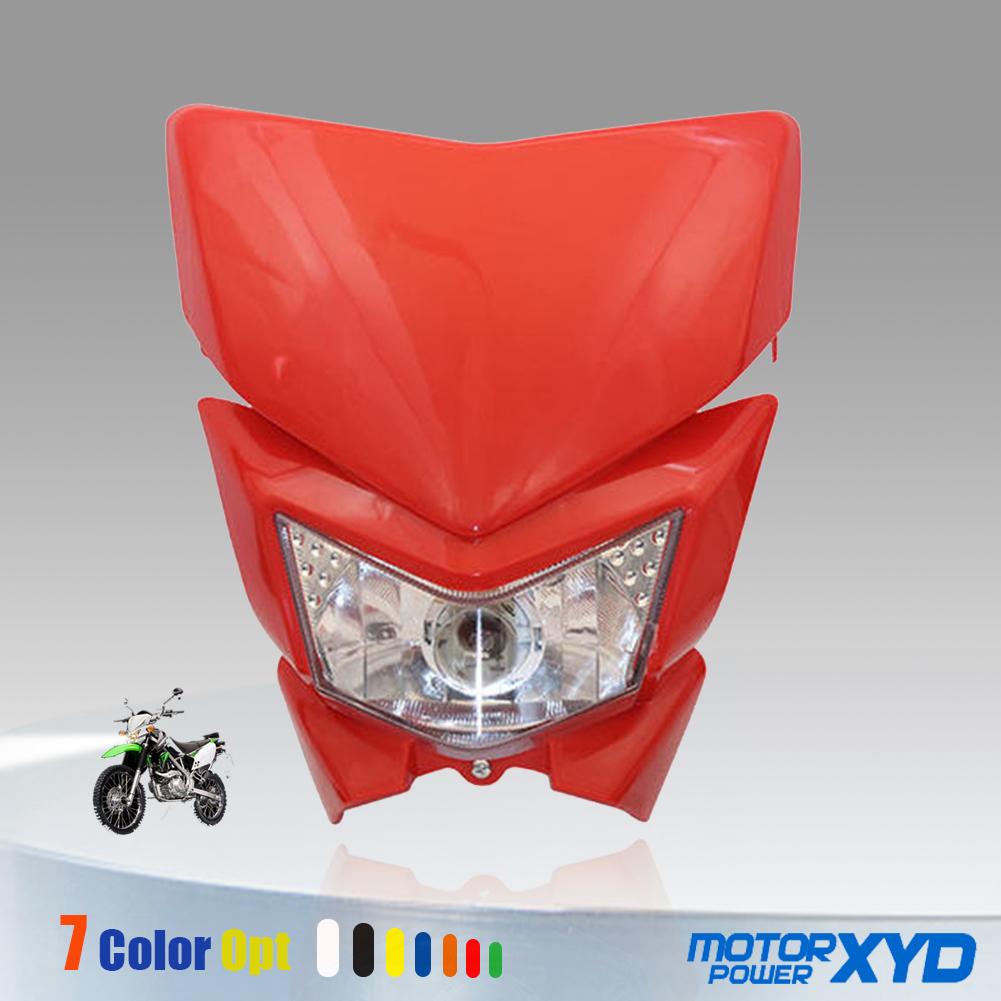 Мотоциклетная фара 12В H4 35Вт для KAWASAKI KLX 110 125 150 230 250 300 450R CRF WRF Питбайк Мотоцикл