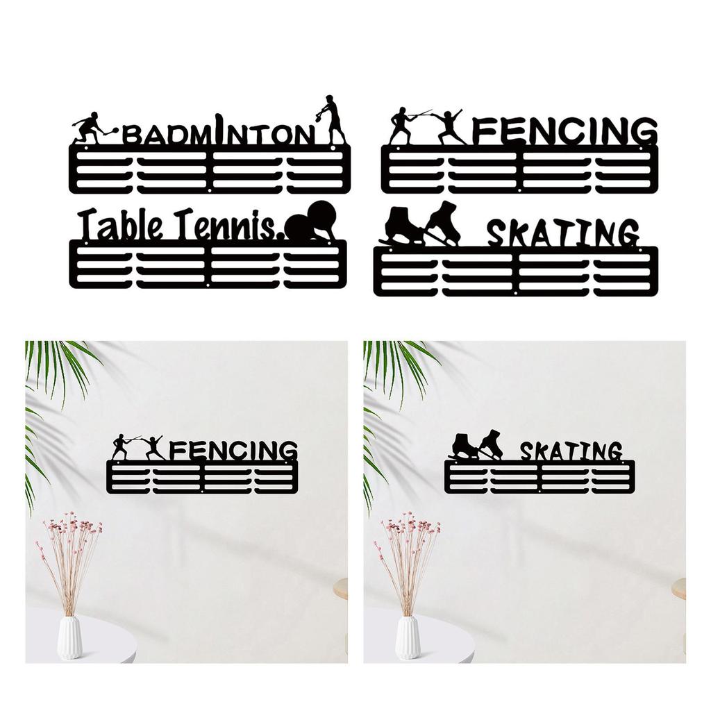 Awards Display Shelf Sport Medals Hanger Badminton Sports Award Runner Fencing Medals Display Hanger Medal Hanging Frame Rack