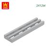 Нетоксичный 244 шт./Лот 2412W Модифицированная плитка 1x4 Решетка Двойная плоская Двойная линия Блок Moc Цветные Аксессуары Совместимые с Кирпичными Подарками