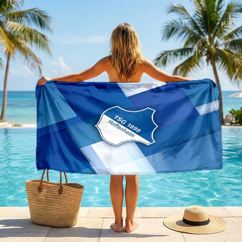 TSG Hoffenheim FC print Quick Dry Beach Towel Microfiber Absorbent Portable Travel Swimming Towel