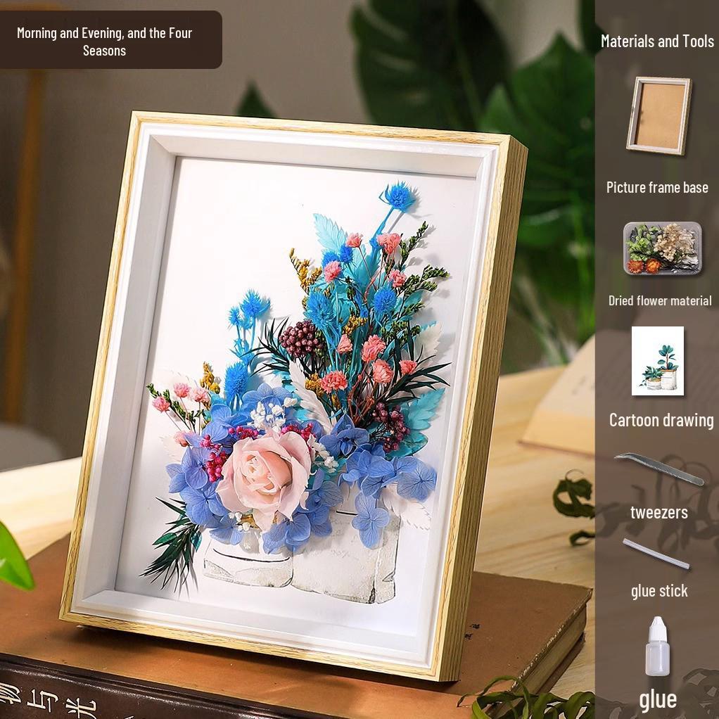 DIY Dried Flower Photo Frame Kit: Women's Day Gift & Children's Icebreaker Activity