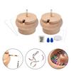 Деревянный спиннер чаша для бисера набор бисерных ниток инструмент для поясных браслетов глиняные бусины