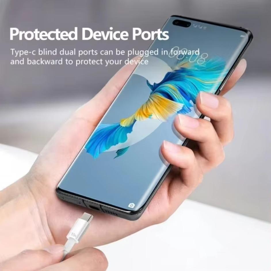 Универсальный USB Type C кабель 120 Вт 10 А, супербыстрая зарядка, кабель для передачи данных, 1 м / 1,5 м / 2 м, совместим с Xiaomi Samsung Huawei, кабель для зарядки