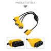 OBD2 Y-образный разветвитель 50 см, 1 в 3, адаптер-конвертер, удлинитель