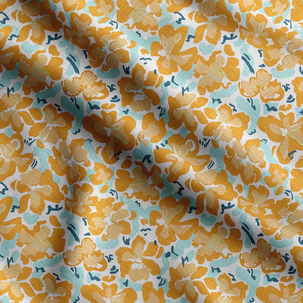 Soimoi Цветочный принт, хлопковый батист, ткань для квилтинга, продаваемая во дворе, хлопчатобумажная ткань средней плотности шириной 42 дюйма,