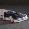 2026New spring and autumn children's slip-on canvas shoes, unisex, soft and breathable, with thick soles, casual style, suitable for toddlers