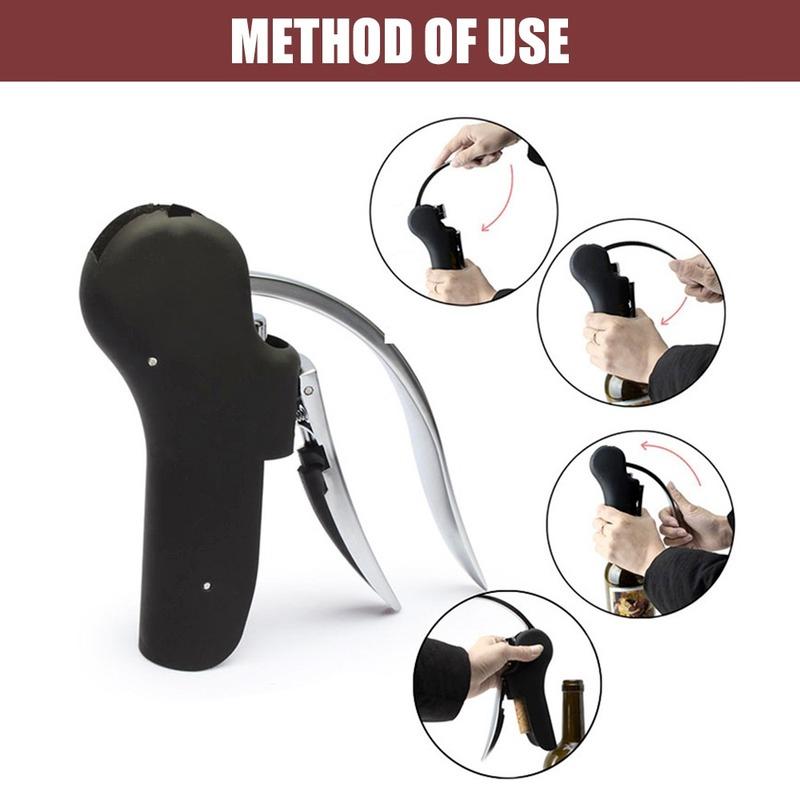 Wine Tool Set Wine Opener Bar Lever Corkscrew Convenient Bottle Openers Foil Cutter Cork Tire Drill Lifter Kit Wine Opener